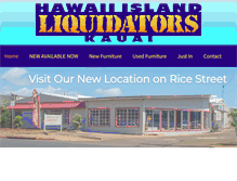 Tablet Screenshot of hawaiiislandliquidators.com